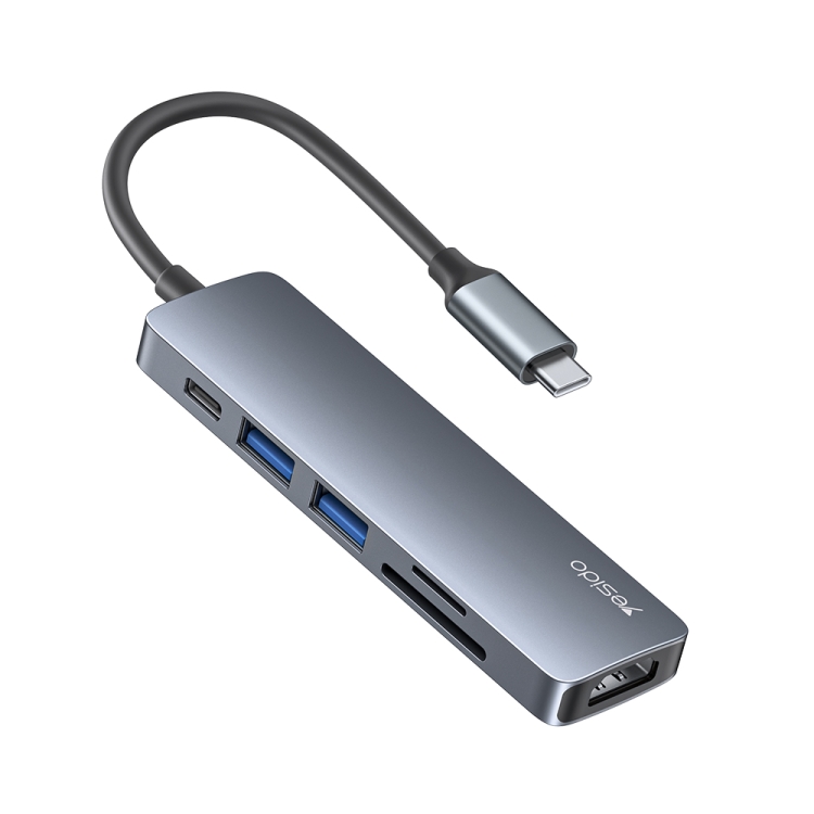 Yesido HB11 6 in 1 USB-C / Type-C Ports Multifunctional Docking