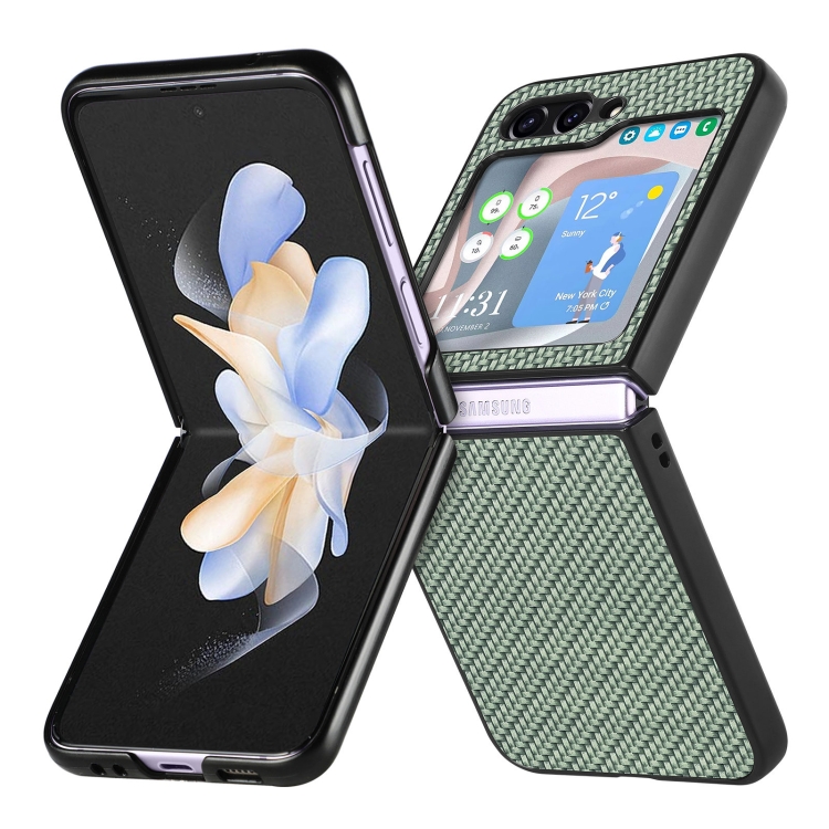 ZFlip5/4 Fashion Plaid Leather Crossbody Case For Samsung Galaxy Z