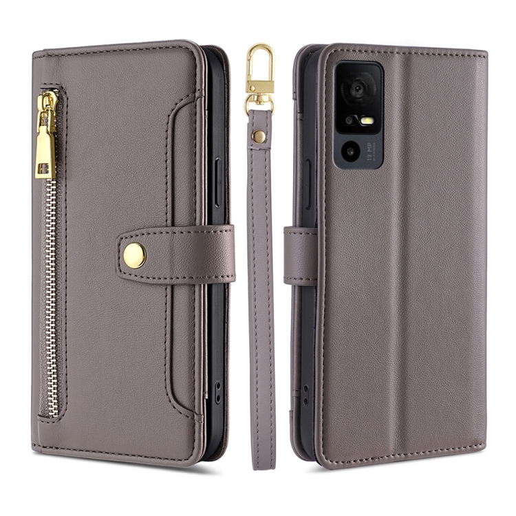 For TCL 40 SE Litchi Texture PU Leather Wallet Function Phone