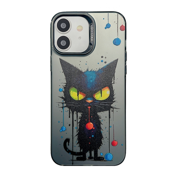 Для IPhone 12 Cute Animal Pattern Series PC + TPU Чехол Для.