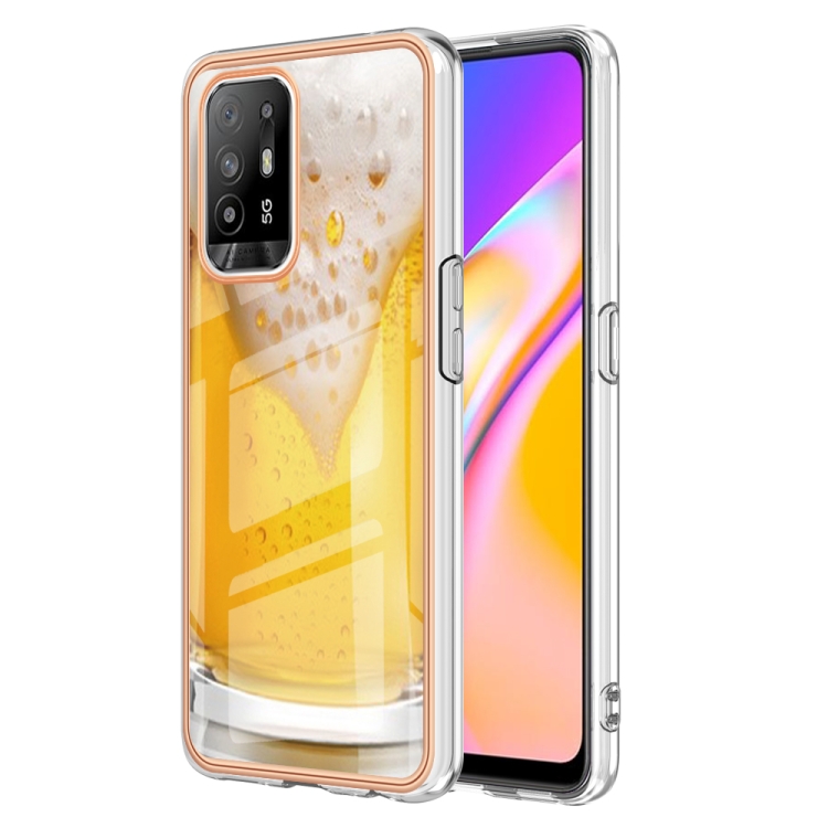 Oppo A94 5G Marble Case with Ring