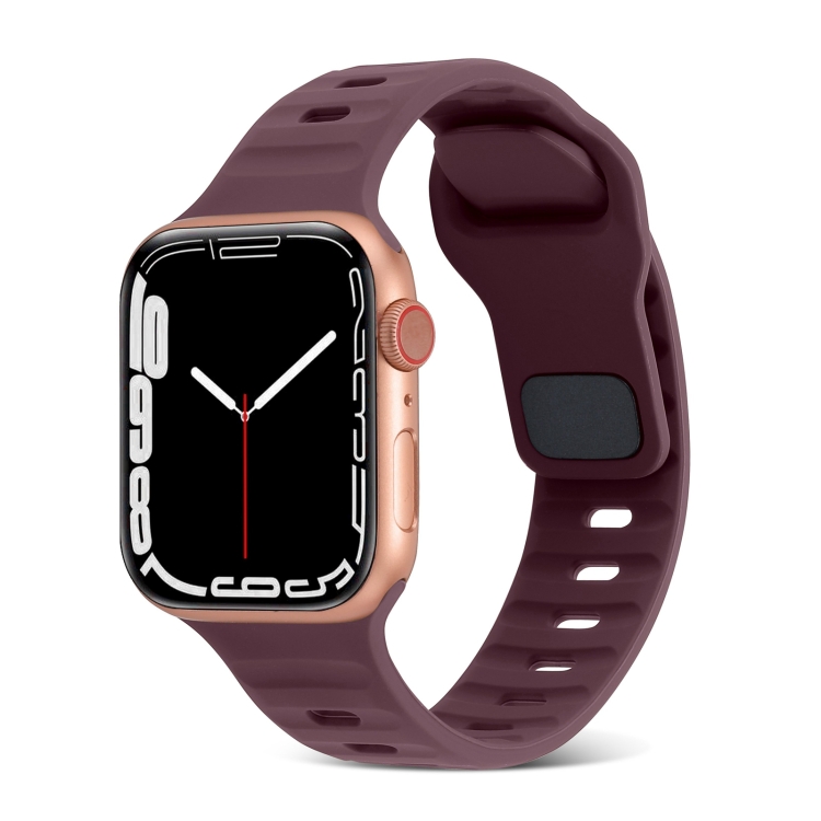 Dark red apple watch band deals