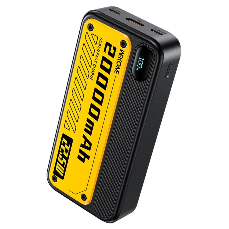 Power Bank 20000mah Solare Carica Batteria Cellulare a Energia Solare  Portatile - Giallo