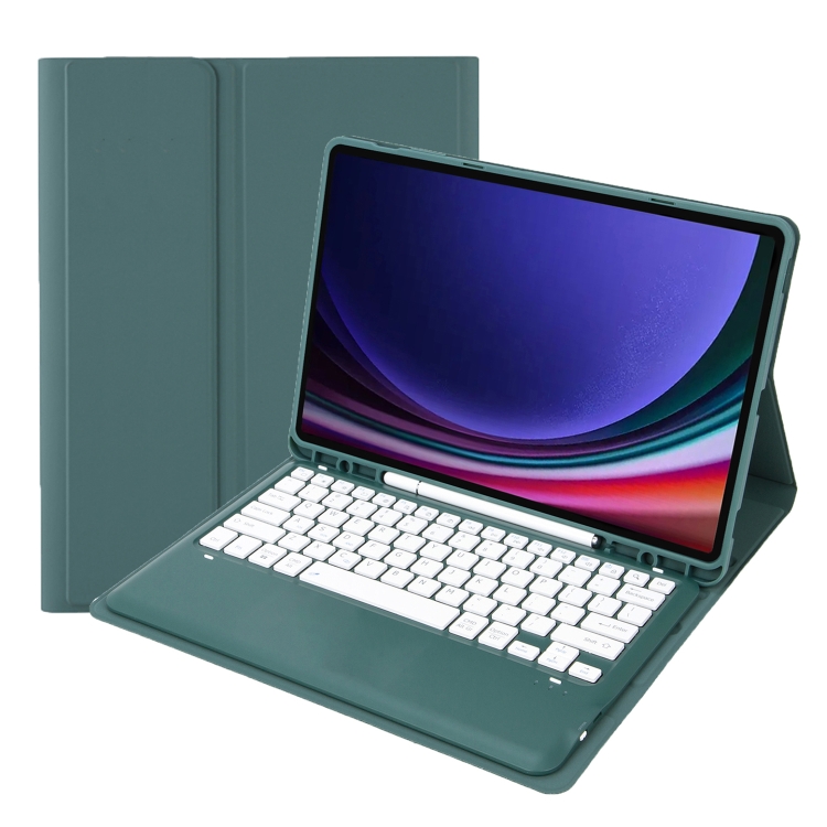 Custodia + Tastiera Bluetooth Per Tablet Doogee T20 10,4” - Blocco Sicuro, Azerty, Blu Scuro