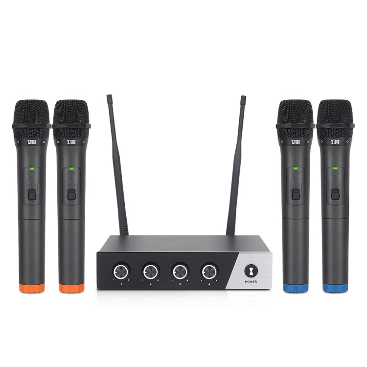 XTUGA S400 Professional 4 Channel UHF Wireless Microphone System