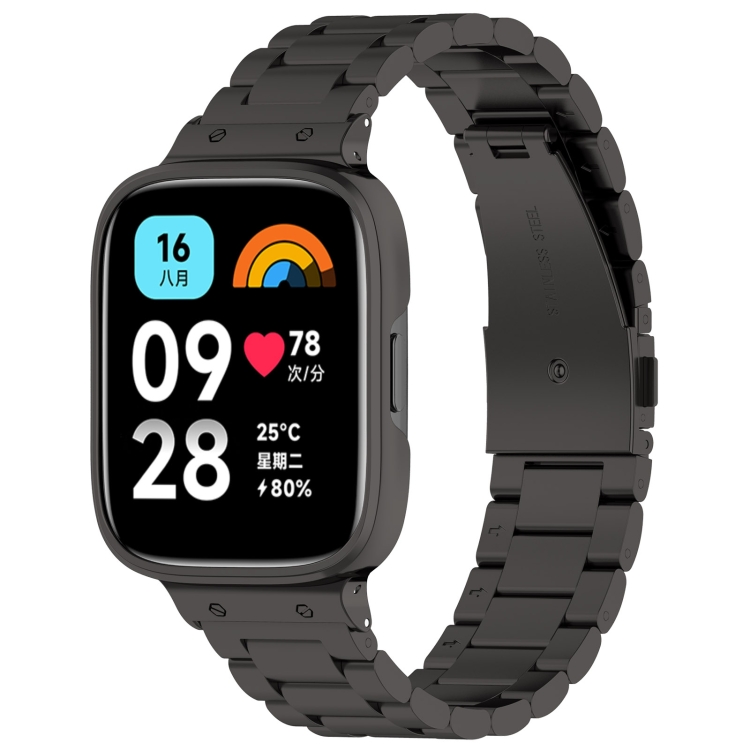 Correa silicona con marco Xiaomi Mi Watch Lite (negro) 