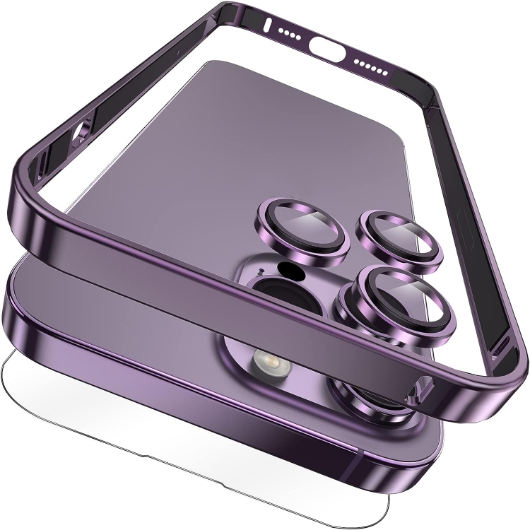 Protection Lentille iPhone 14/Plus - Verre Trempé 3D Violet
