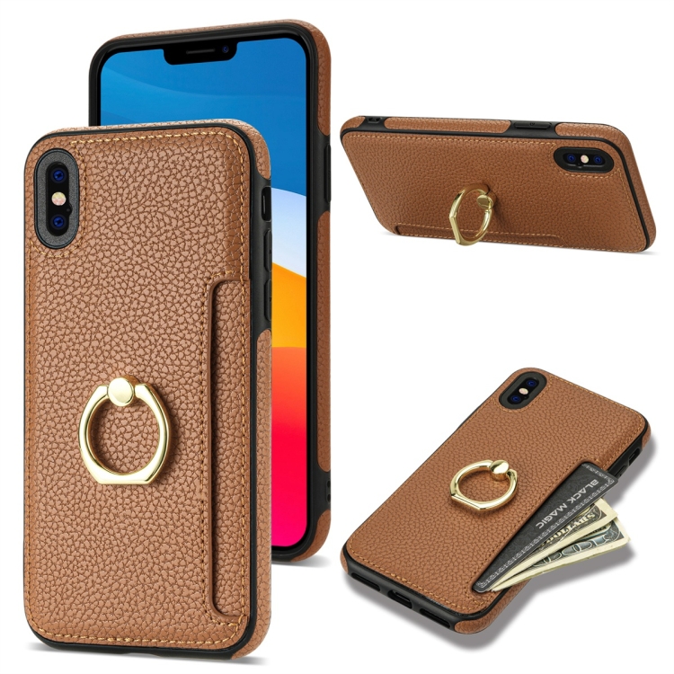 GENERIC For iPhone XR Case,Silky Soft Touch Heavy Duty Protective Cover  with Ring Holder Kickstand Magnetic Phone | The Pen Centre