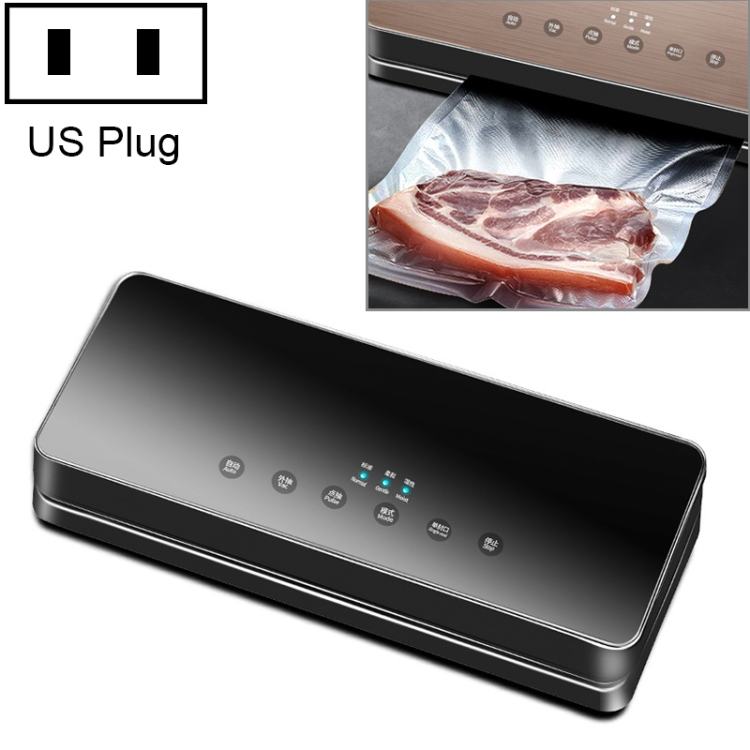 220V/110V Vacuum Sealer Packaging Machine with Free 10pcs Vacuum Bags  Household Black Food EU/UK/US Plug Vacuum Sealer