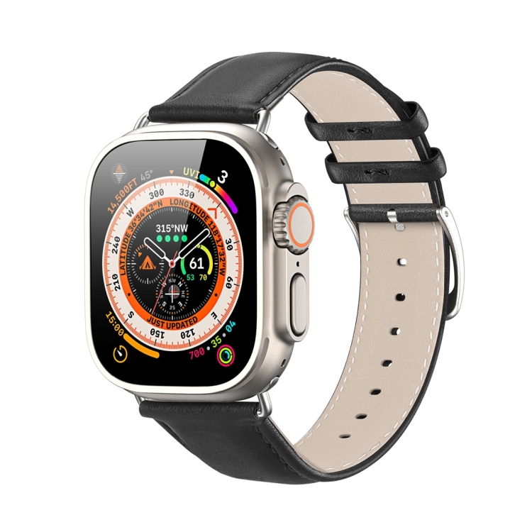 Compre para a apple watch series 8 / 7 41mm / 6 / 5 / 4 / se / se (2022)  40mm 2-em 1 tpu pulseira caixa de relógio de pulso com capa superior do pc  - preto+preto da China