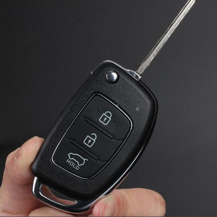 Für Chevrolet 4-Tasten Hallmo Auto Rindsleder Schlüssel Schutzhülle  Schlüsseletui (Schwarz)