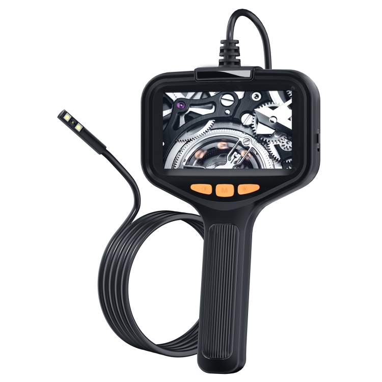 Caméra d'endoscope industriel 8mm Double objectif étanche Drain Snake  Caméra 1080p Hd 5 « Écran Caméra d'inspection d'endoscope numérique