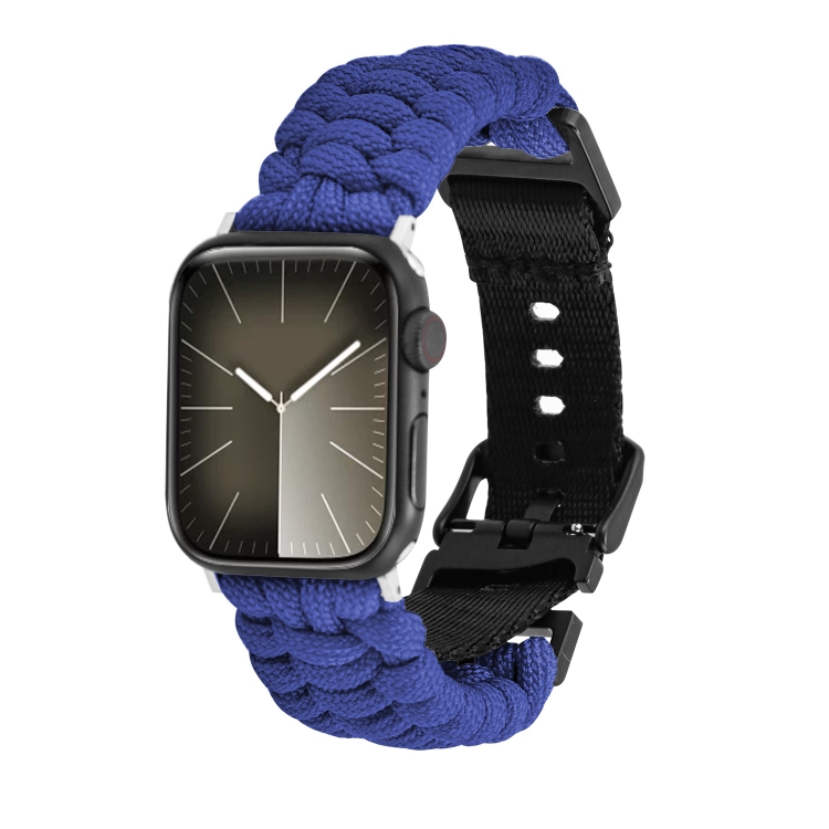 Per Apple Watch Series 9, cinturino per orologio con fibbia in tessuto  intrecciato semplice Paracord da