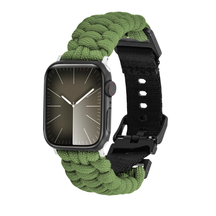 Cinturino per orologio con fibbia intrecciata semplice in tessuto Paracord  da 40 mm per Apple Watch