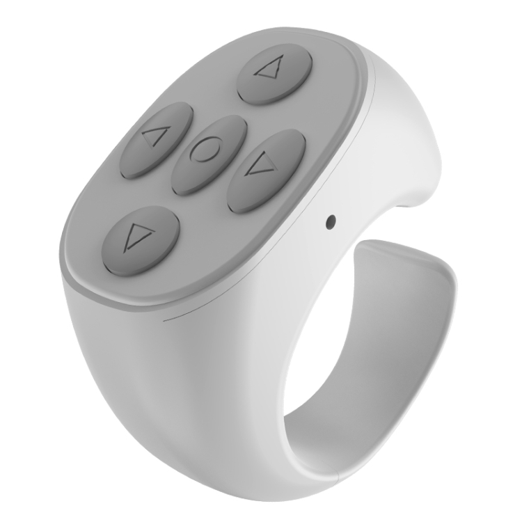 JX05 5button Bluetooth Remote Control Cellphone Smart Ring Remote Control(White)