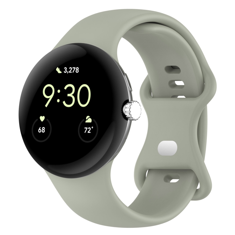 For Google Pixel Watch 2 Solid Color Silicone Watch Band, SizeS Size