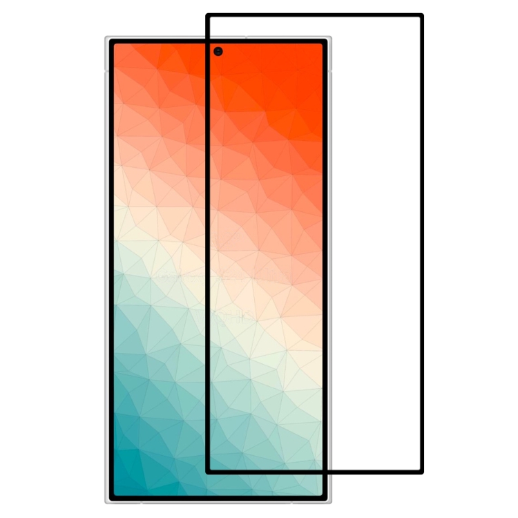 Für Samsung Galaxy S24 Ultra 5G Vollkleber-Bildschirm aus gehärtetem Glas,  unterstützt das Entsperren von Fingerabdrücken