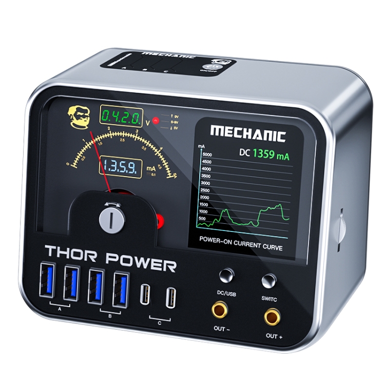 Mechanic Thor Power Alimentazione diagnostica intelligente regolata in CC  con interfaccia di espansione, spina:USA