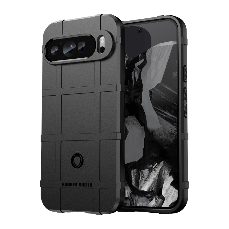 For Google Pixel 9 Pro Full Coverage Shockproof TPU Phone Case Black