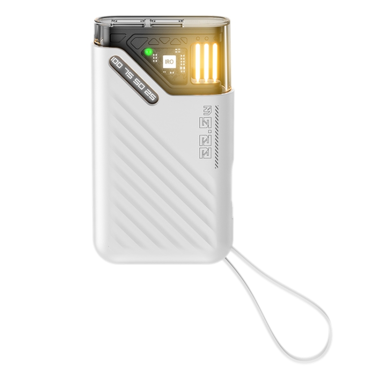 MC501 Flash Glow Fast Charging Power Bank 10000mAh 22.5W(White)