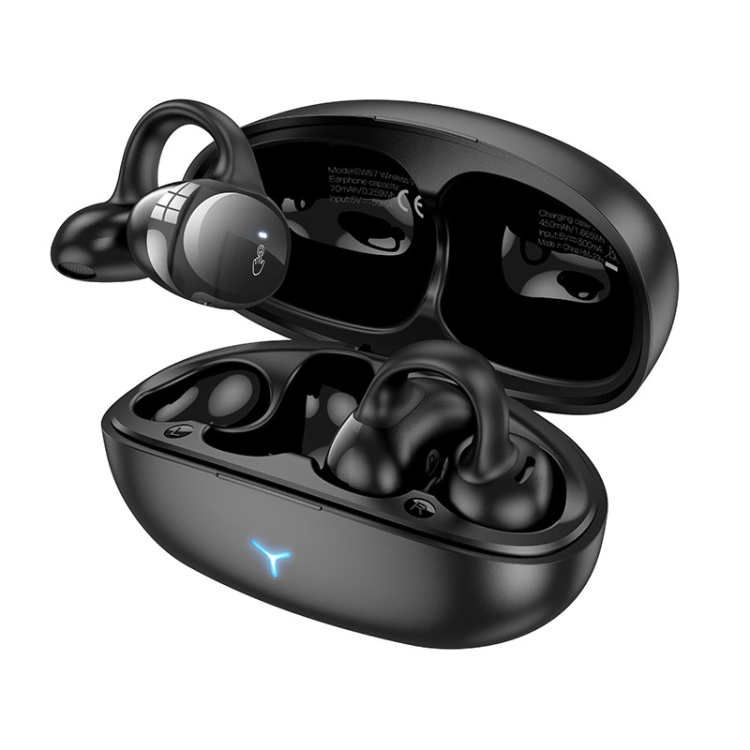 hoco EW57 Ear Clip True Wireless TWS Bluetooth Earphone Black