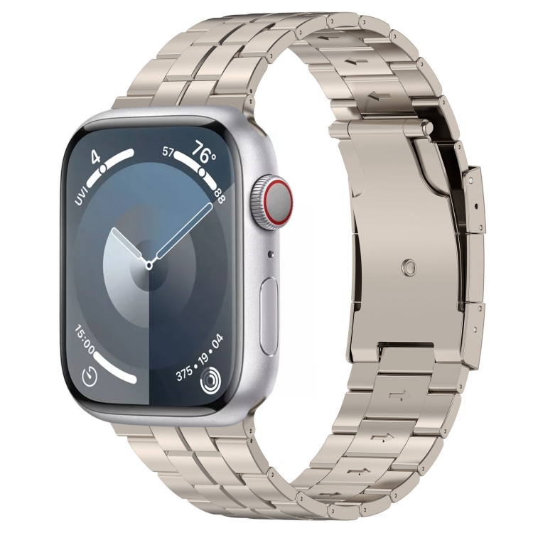 Para Apple Watch SE 2023 Correa de reloj de acero de titanio con