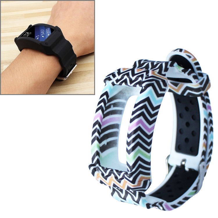 Para la banda de reloj Samsung Gear Fit2 / Pro Silicone, Estilo: Impresión  de textura