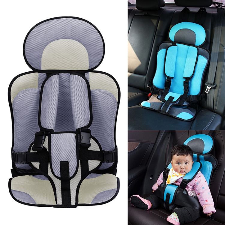Auto tragbarer Kindersitz, Größe: 54 x 36 x 25 cm (für 3-12 Jahre) (Beige +