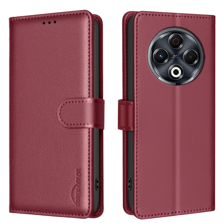 For Tecno Spark 30 4G Litchi Texture RFID Anti theft Leather Phone Case Red