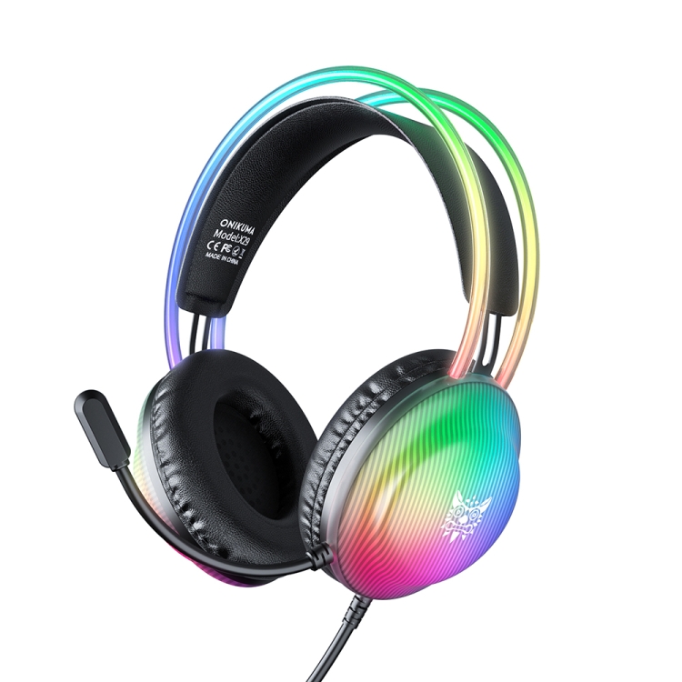 ONIKUMA X29 Head-mounted RGB Light Wired Gaming Headset, Cable Length:  2.2m(Black)