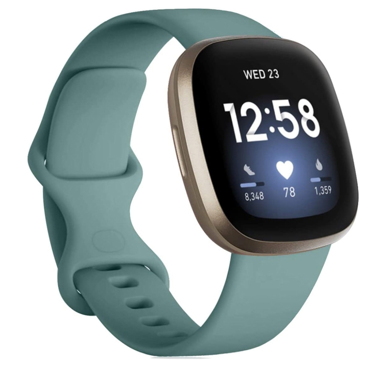 For Fitbit Versa 4 3, Sense 1 2 Soft Silicone Wrist Strap Replacement Watch  Band