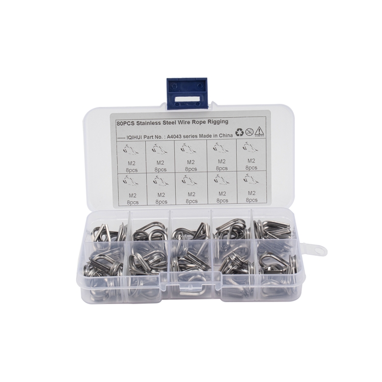 Other Electronics 80 PCS M2 304 Stainless Steel Cable Rope Thimble