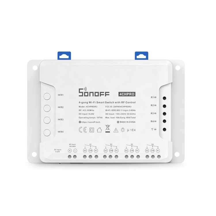 Interruptor de Pared Inalámbrico RF 3 Canales Sonoff – BLU/STORE