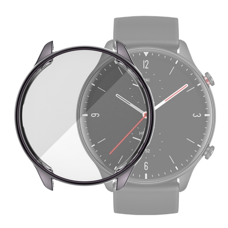Para Amazfit GTR 2 TPU Funda protectora de galvanoplastia (gris)