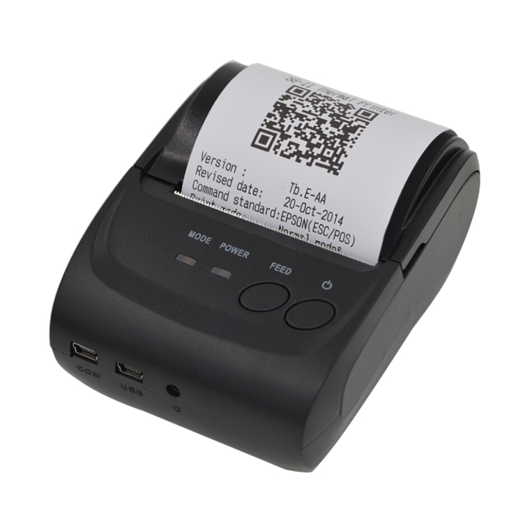 Imprimante Bluetooth portable thermique 58mm Mini Pos sans fil Image Photo pour  téléphone vert