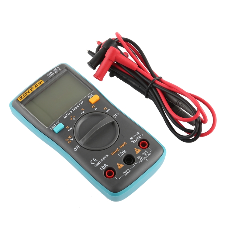 ZT98 CAT III Portable Digital Multimeter Current Voltage Tester Meter 600V/1000V 