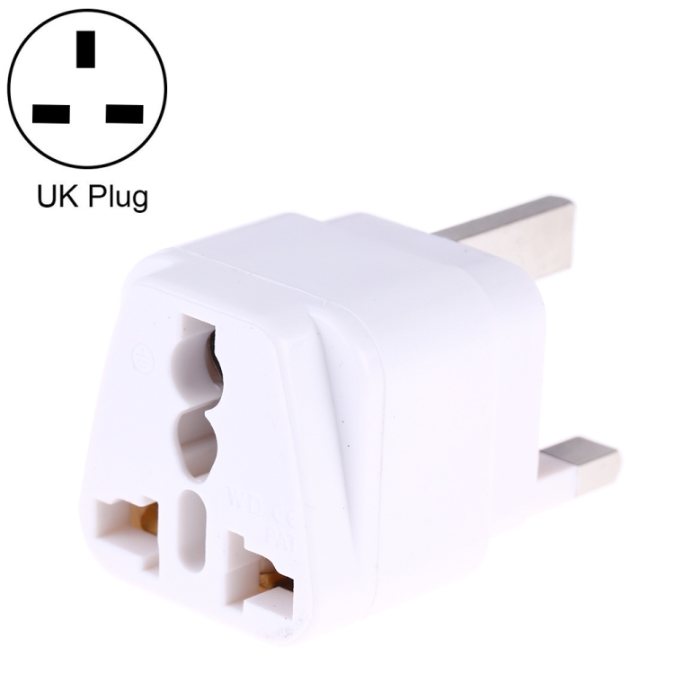 Prise universelle portable vers adaptateur secteur UK Plug Chargeur de  voyage avec fusible (noir)