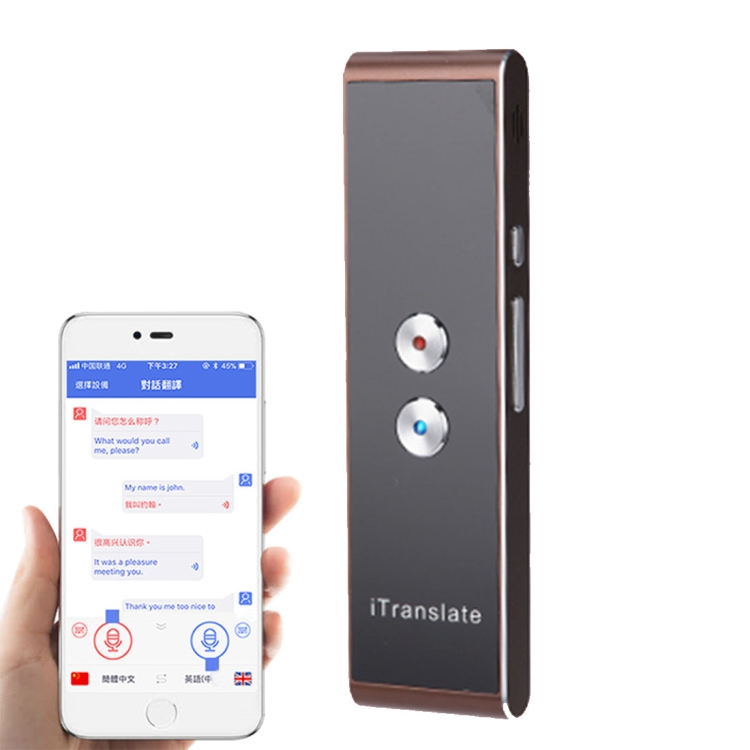T8 Traductor de voz inteligente de bolsillo de mano Traductor de traducción  de voz en tiempo