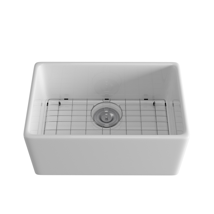 [US Warehouse] Rectangular Ceramic Kitchen Vessel Sink Farmhouse ...