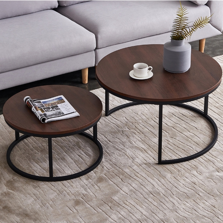 2 in 1 round coffee table