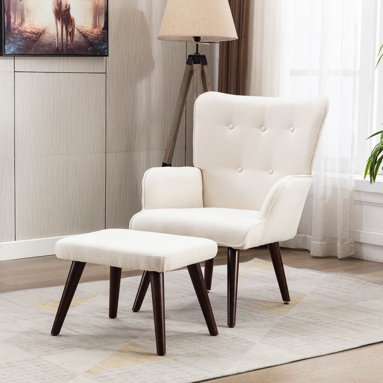 [US Warehouse] Living Room Single Upholstered Sofa Chair TV Chair with