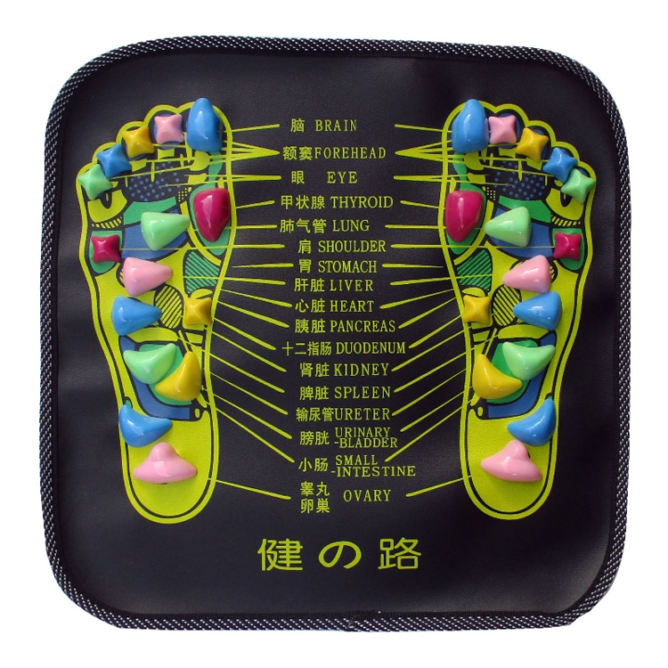 PP Foot Reflexology Quadrate Stones Foot Massage Pad