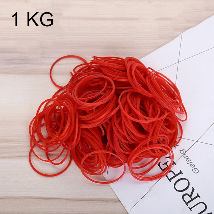 Bandas de goma elásticas elásticas resistentes rojas Material de oficina  para el hogar y la escuela