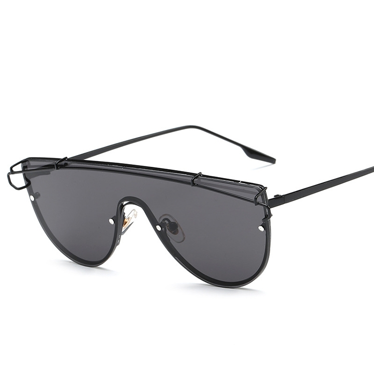 Vintage Rimless Metal Frame UV400 Protective Sunglasses for Men Women