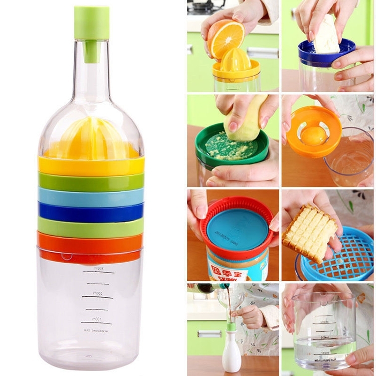 Dropship Multipurpose Bottle Shape 8 In 1 Kitchen Tool Set Funnel