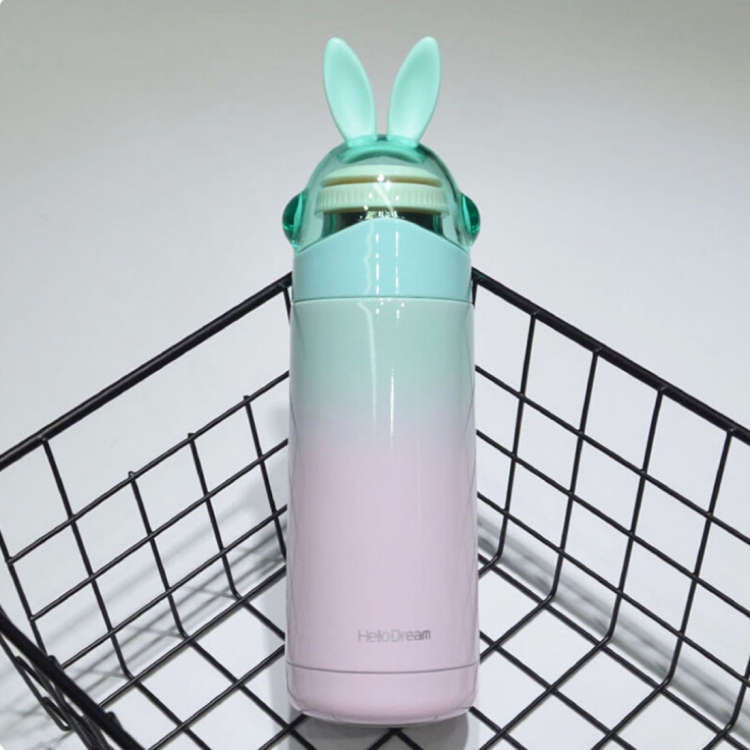 350ML Gradient Stainless Steel Cute Dual Layers Travel Mug Thermos