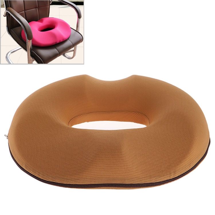 Cuscino anti-emorroidi dell'anca in rete ispessita per ufficio, dimensioni:  45x41x7cm (caffè)