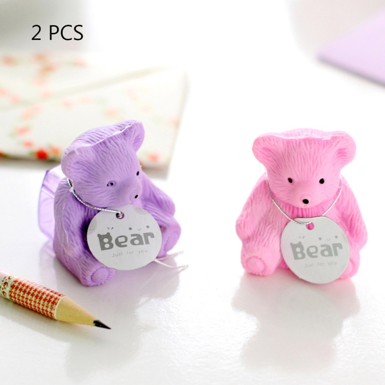 Cute Cartoon Bear Mini Drawing Colored Pencils With Sharpener, 3.5 Length,  Po