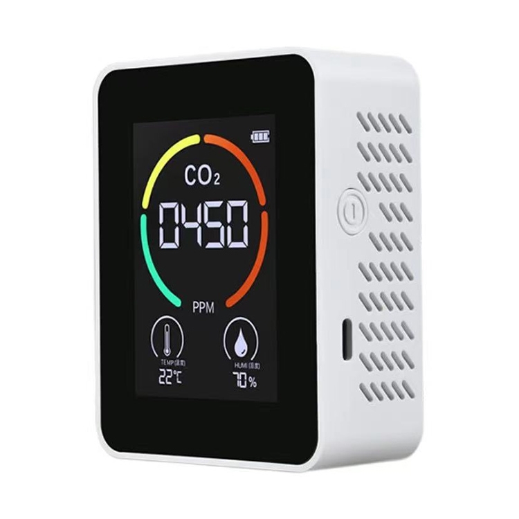 With Bluetooth 5 in1 CO2 Meter Digital Temperature Humidity Sensor Tes –