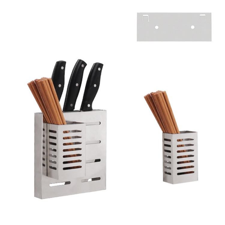 Soporte para cuchillos de acero inoxidable 304, estante de cocina